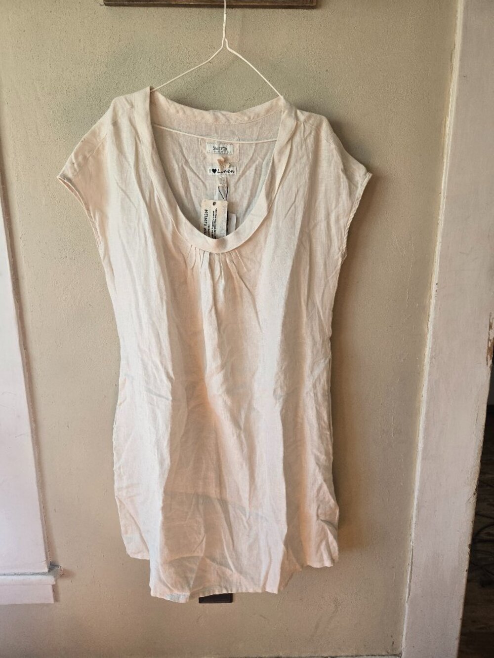 Linen Knee length dress